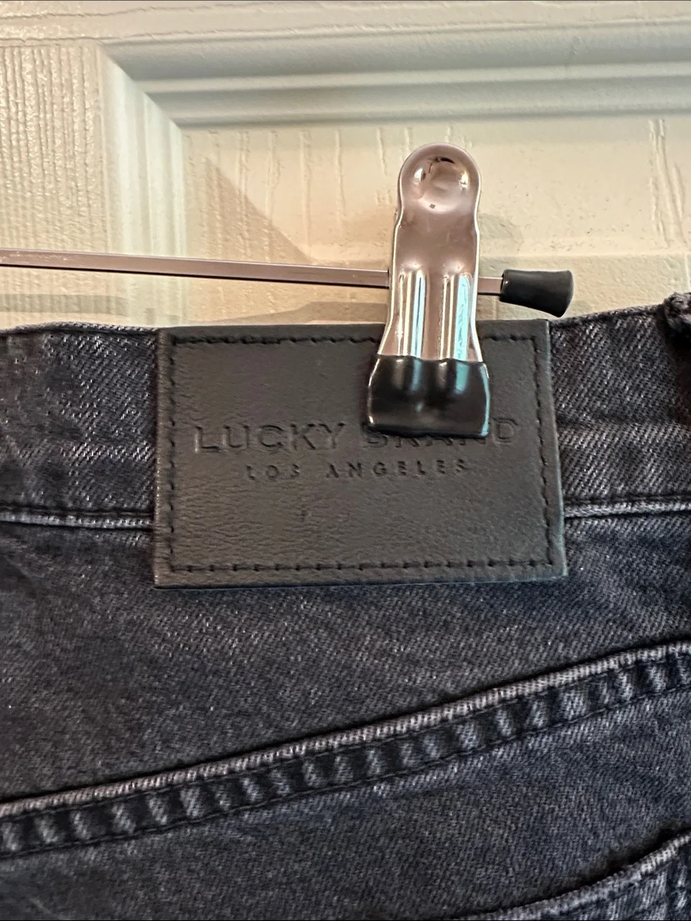High-Rise Mom Jean Black Distressed Women's Jeans 2/26A by Lucky Brand